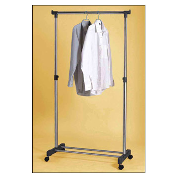 Single-Pipe Clothes Rack